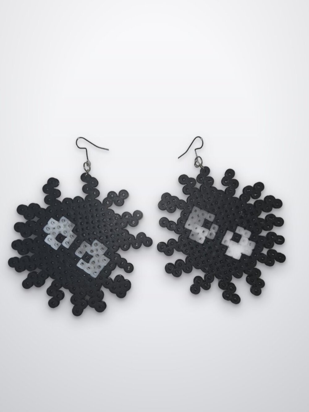 Handmade Soot Sprite Perler Bead Dangle Earrings